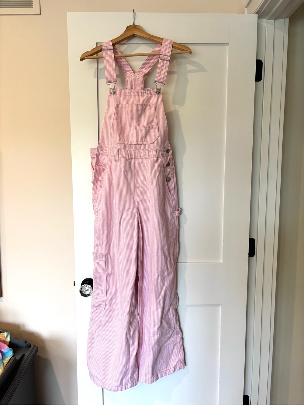 Light Pink Women's Cotton Overalls